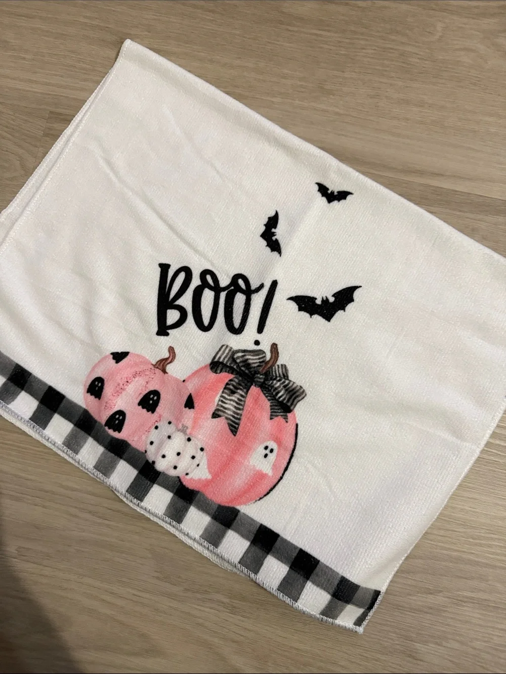 4 Halloween Kitchen Towel Set - Cute Ghost & Pumpkin Prints